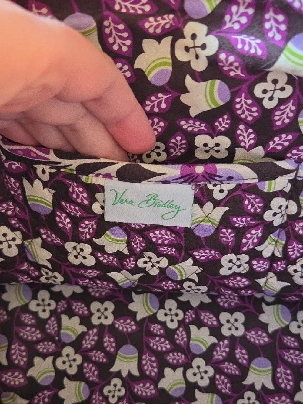 Vera Bradley Purple Floral Tote Bag